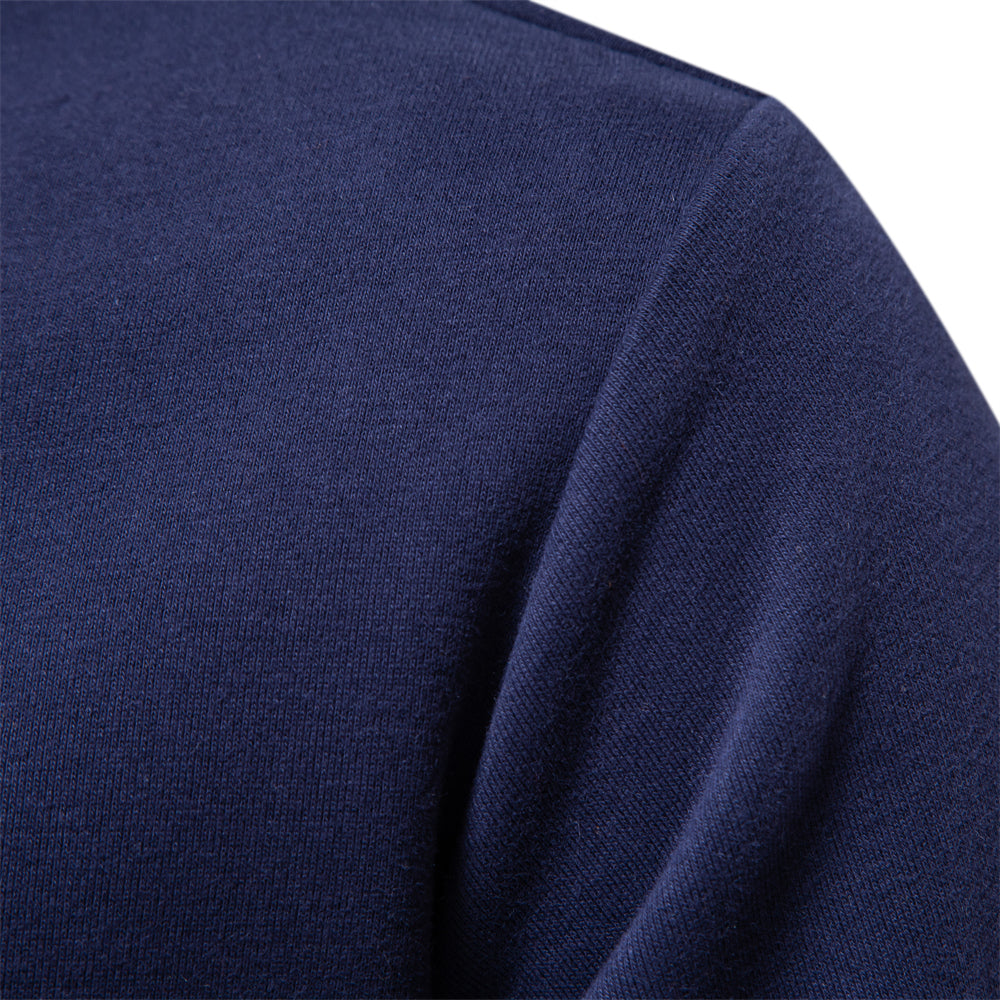 Mokum Classic Cotton Polo Evan | Heren Long Sleeve Polo – Cotton Blend Regular Fit