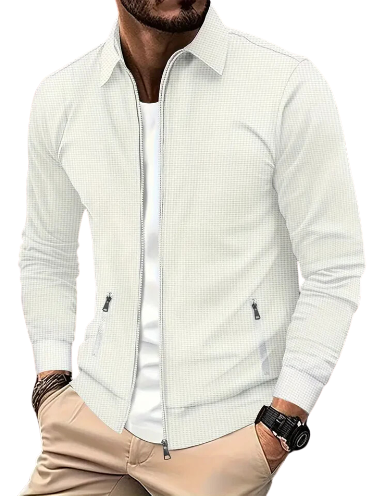 Stoer Heren Overshirt met Rits – Stijlvol & Comfortabel Vest