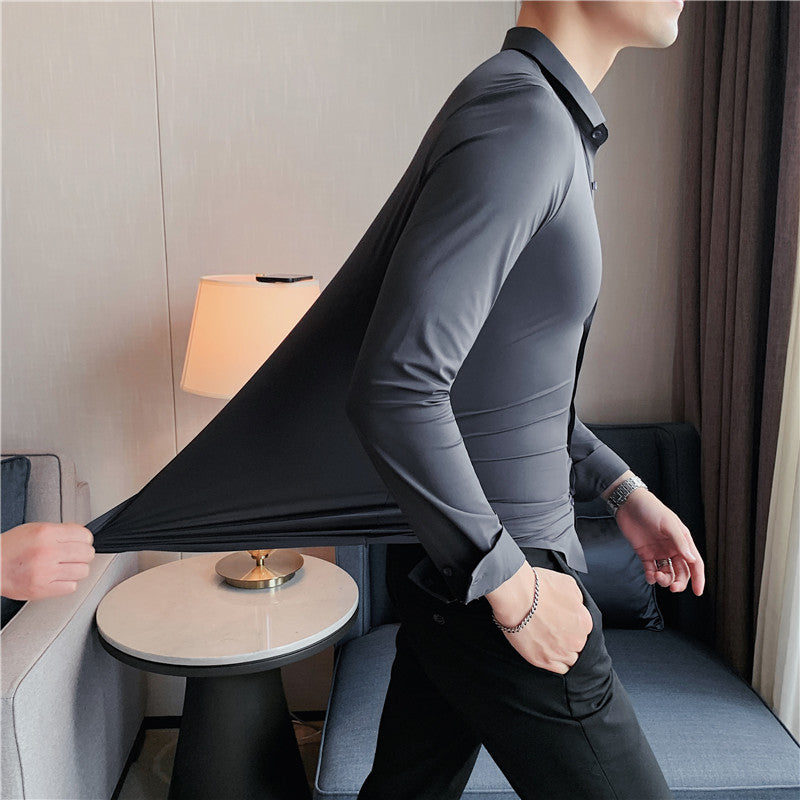 Talon AeroStretch Shirt | Heren Blouse – Anti-Kreuk, Stretch & Tijdloos Design