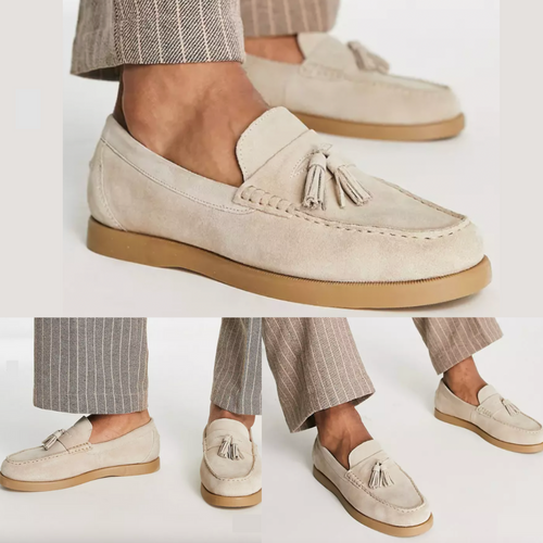 Bellagio Suede Luxe Loafers - Elegante Heren Instappers | Mokum Alef