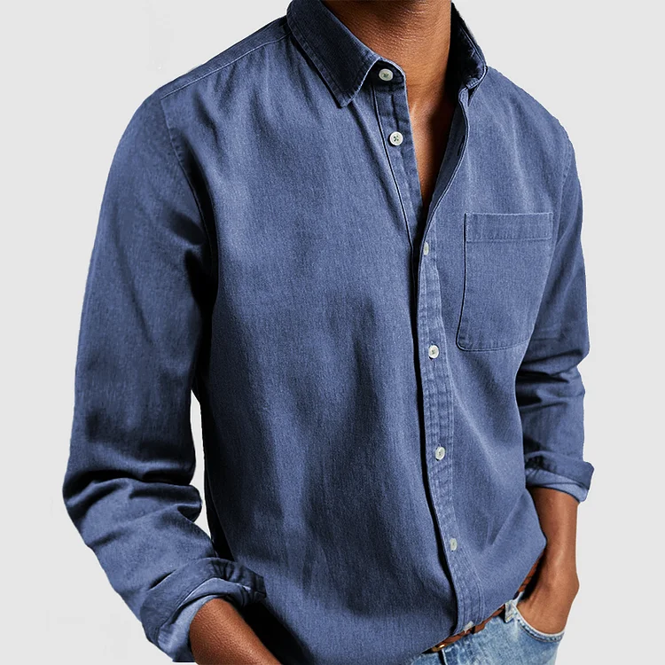 Hudson Pure Cotton Shirt - Katoenen Heren Overhemd | Mokum Alef
