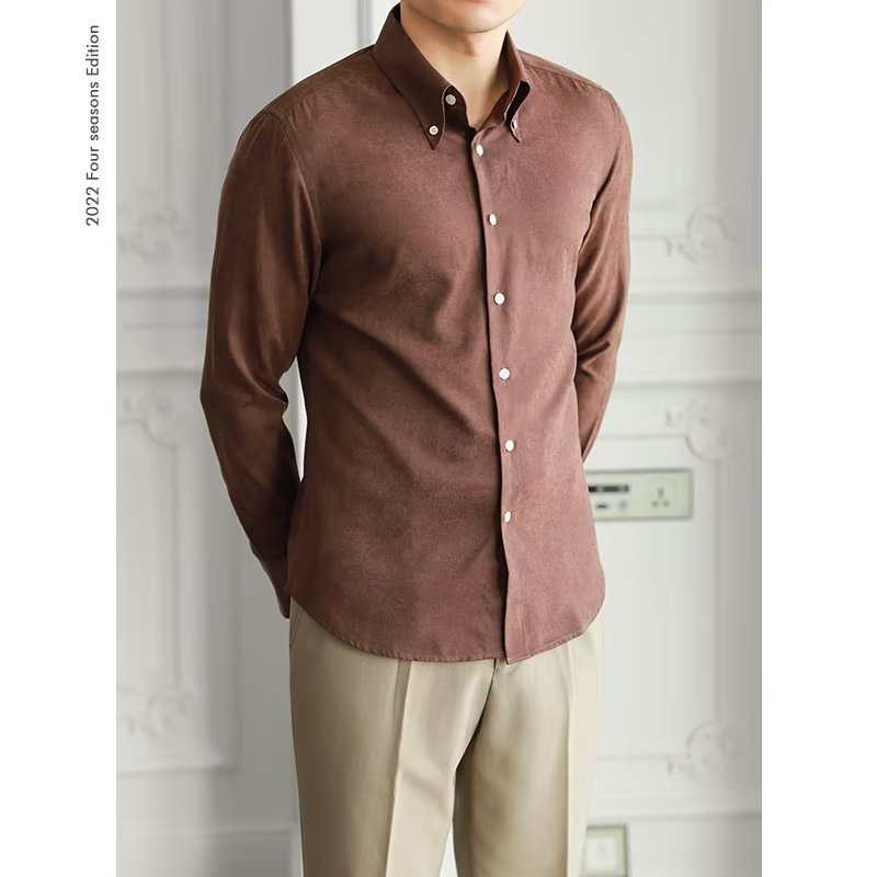 Verona Classic Fit Shirt - Tijdloos Heren Overhemd Lange Mouw | Mokum Alef