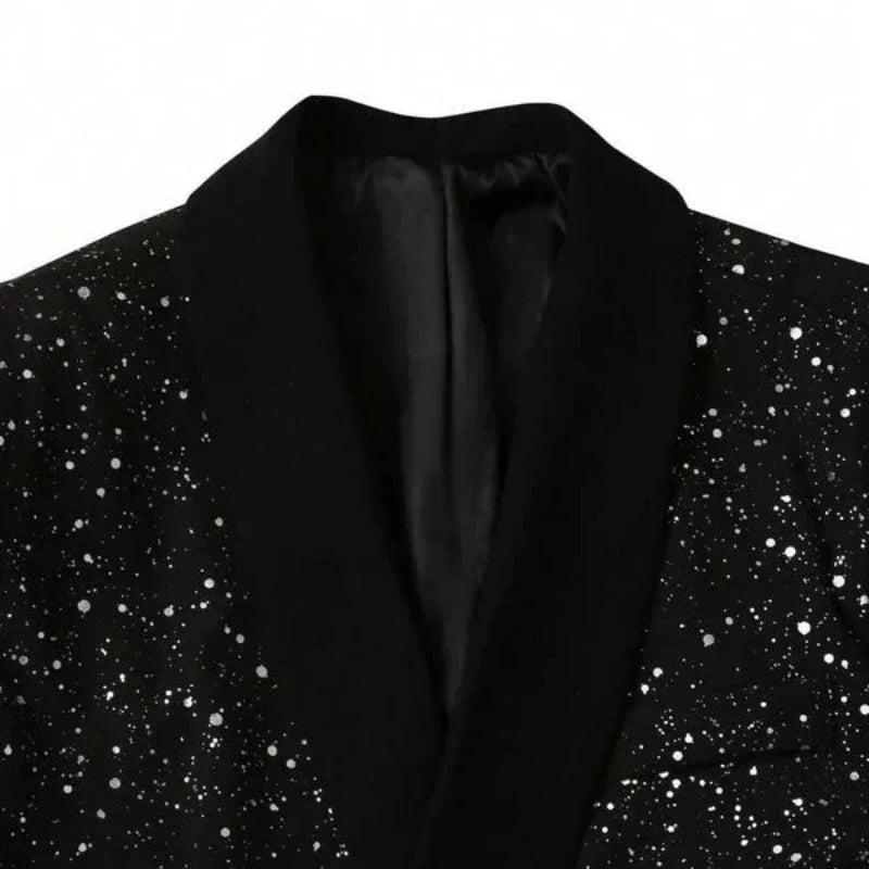 Vegas Night Glitter Suit - Heren Pak met Colbert en Broek | Mokum Alef