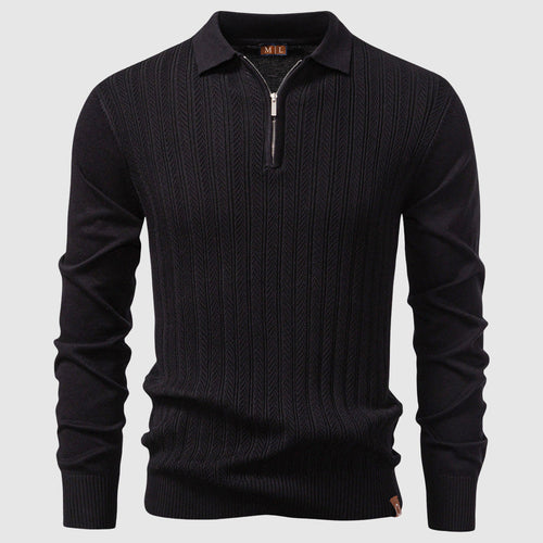 George Quarter-Zip - Polo Sweater | Mokum Alef