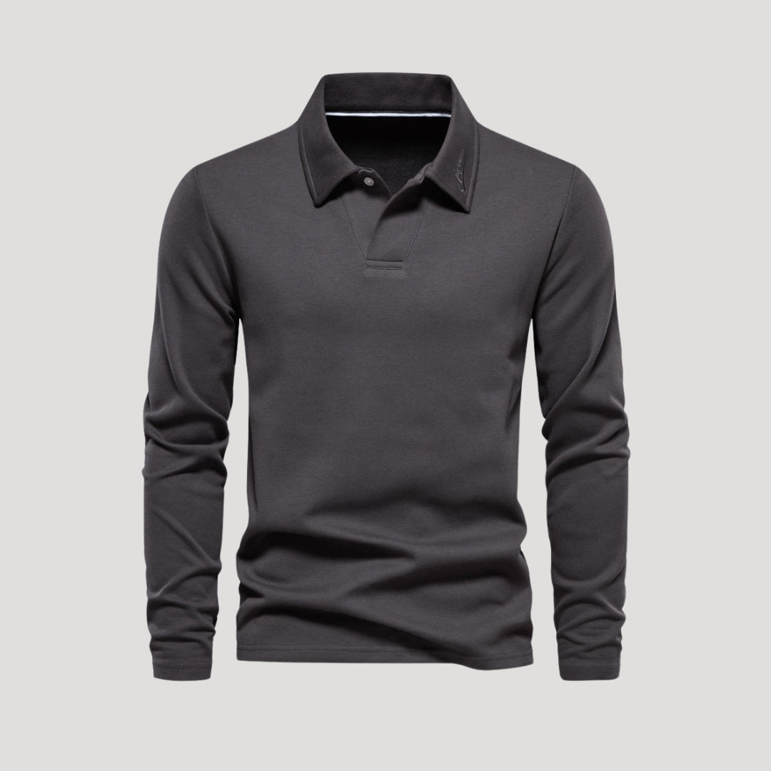 Polo Shirt Lange Mouwen Heren – Comfortabel & Modern Design