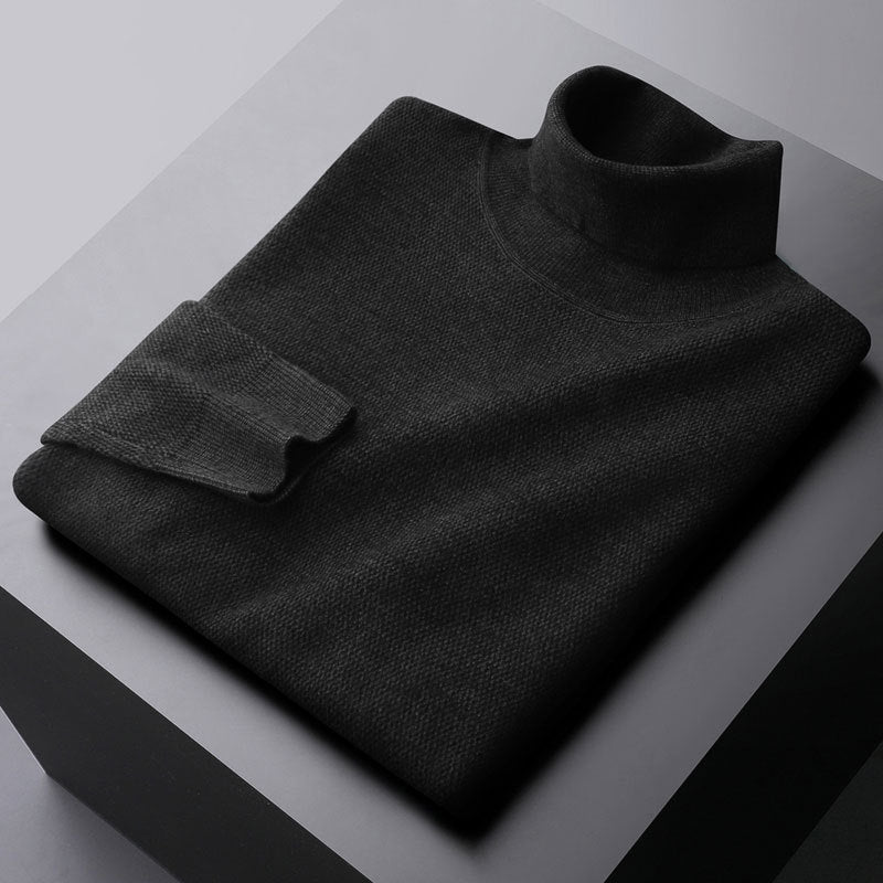 Lenn Wool Turtleneck Sweater | Heren Coltrui – Regular Fit & Ribboorden
