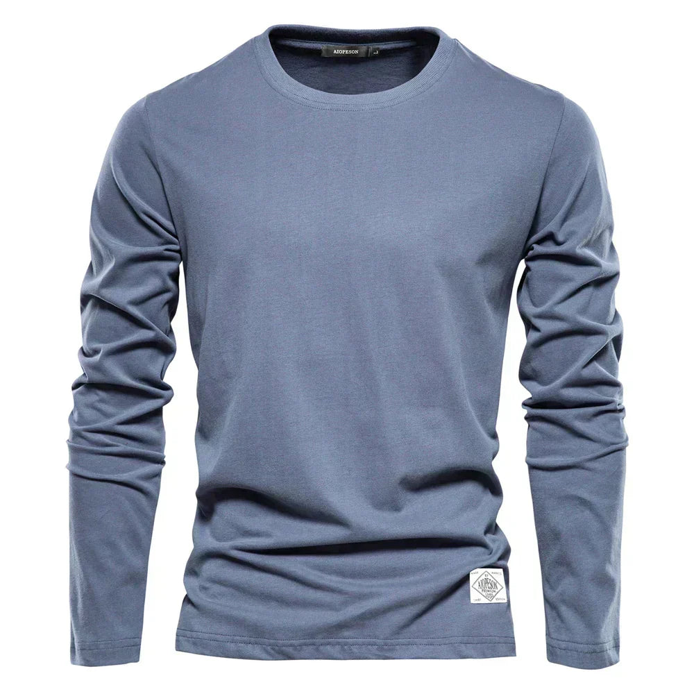 Rivaro Longsleeve – heren shirt met lange mouwen in moderne pasvorm, comfortabel casual shirt