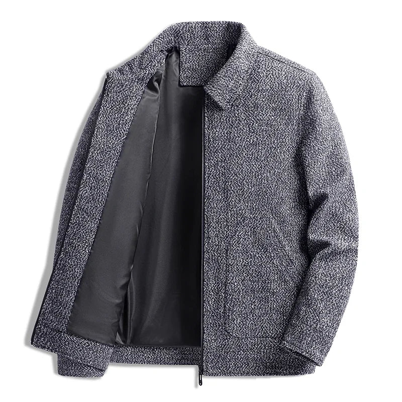 Dario Wool Collared Jacket - Relaxed Fit | Mokum Alef