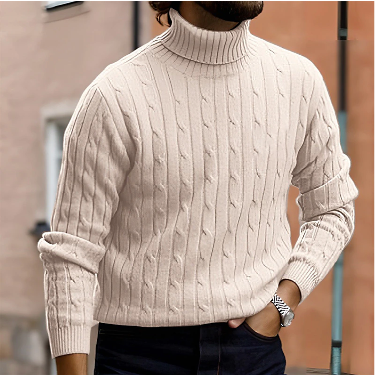 Torino Luxe Knit Turtleneck - Elegante Heren Coltrui | Mokum Alef
