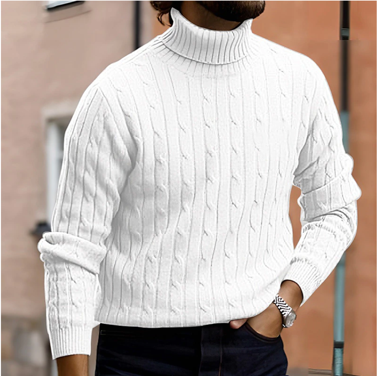Torino Luxe Knit Turtleneck - Elegante Heren Coltrui | Mokum Alef