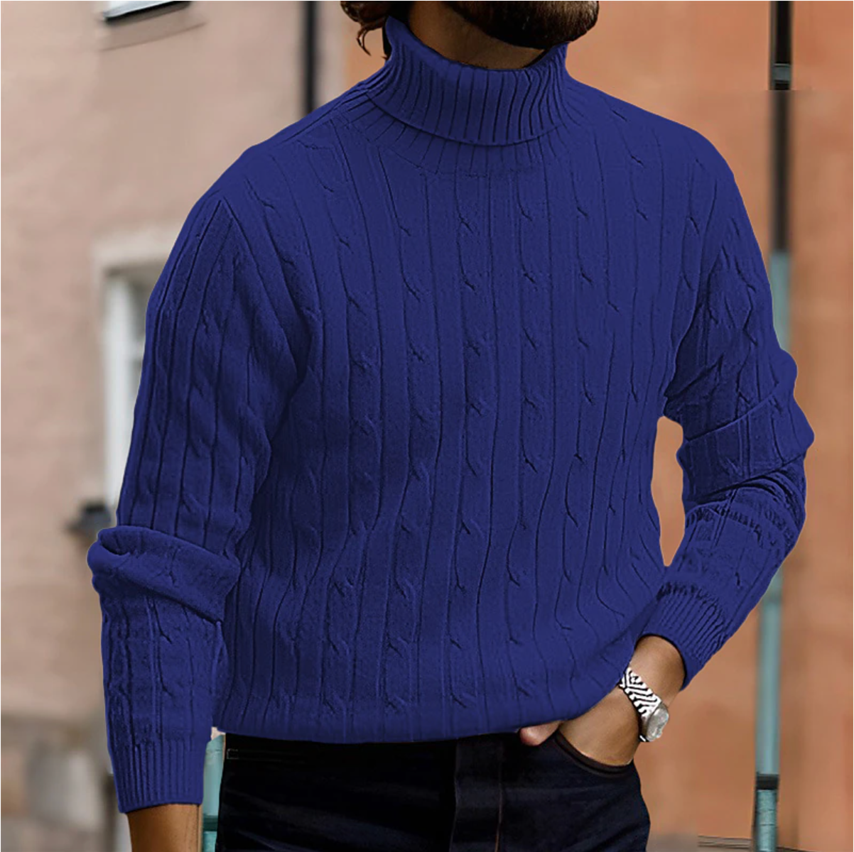 Torino Luxe Knit Turtleneck - Elegante Heren Coltrui | Mokum Alef