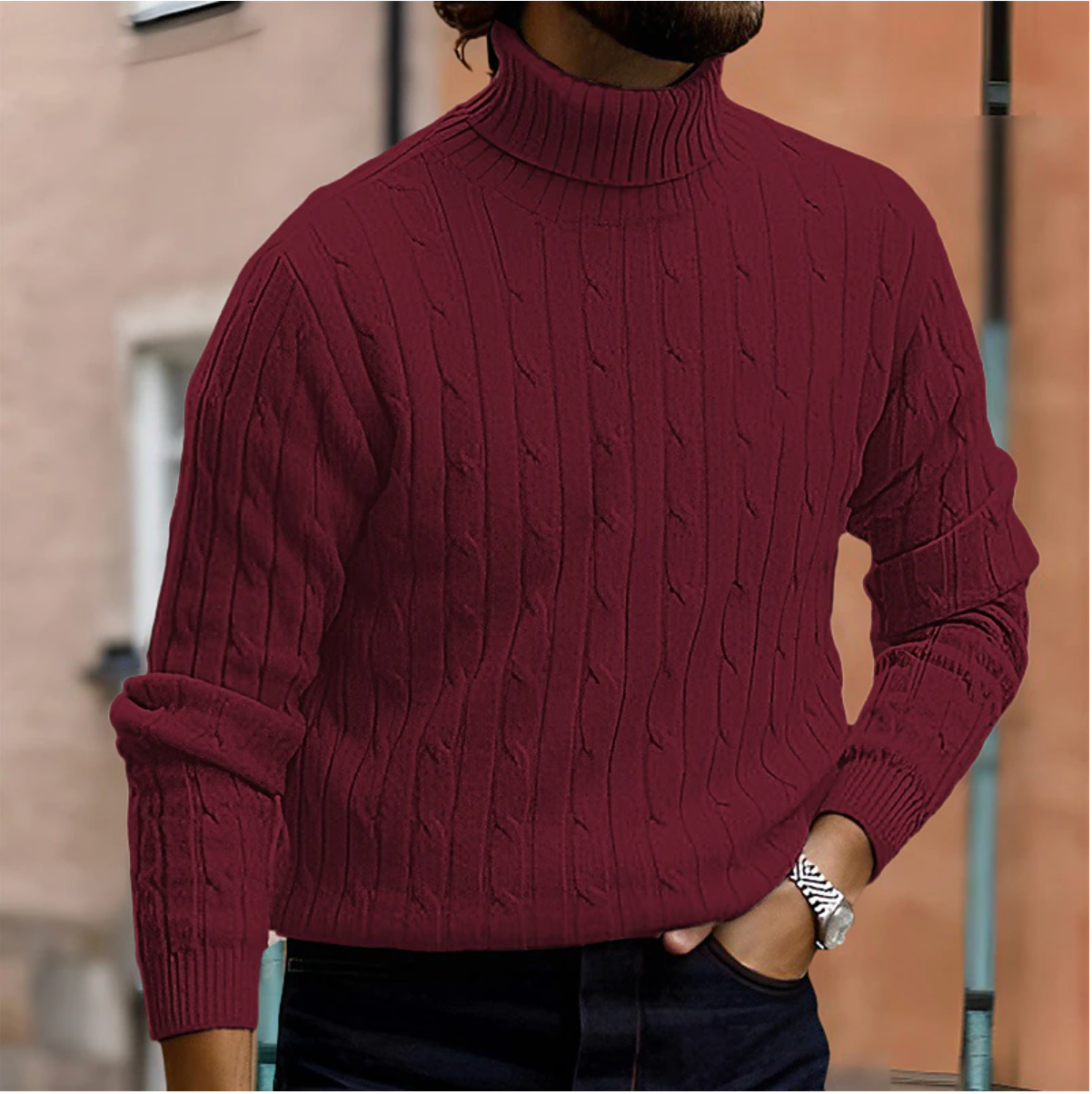 Torino Luxe Knit Turtleneck - Elegante Heren Coltrui | Mokum Alef
