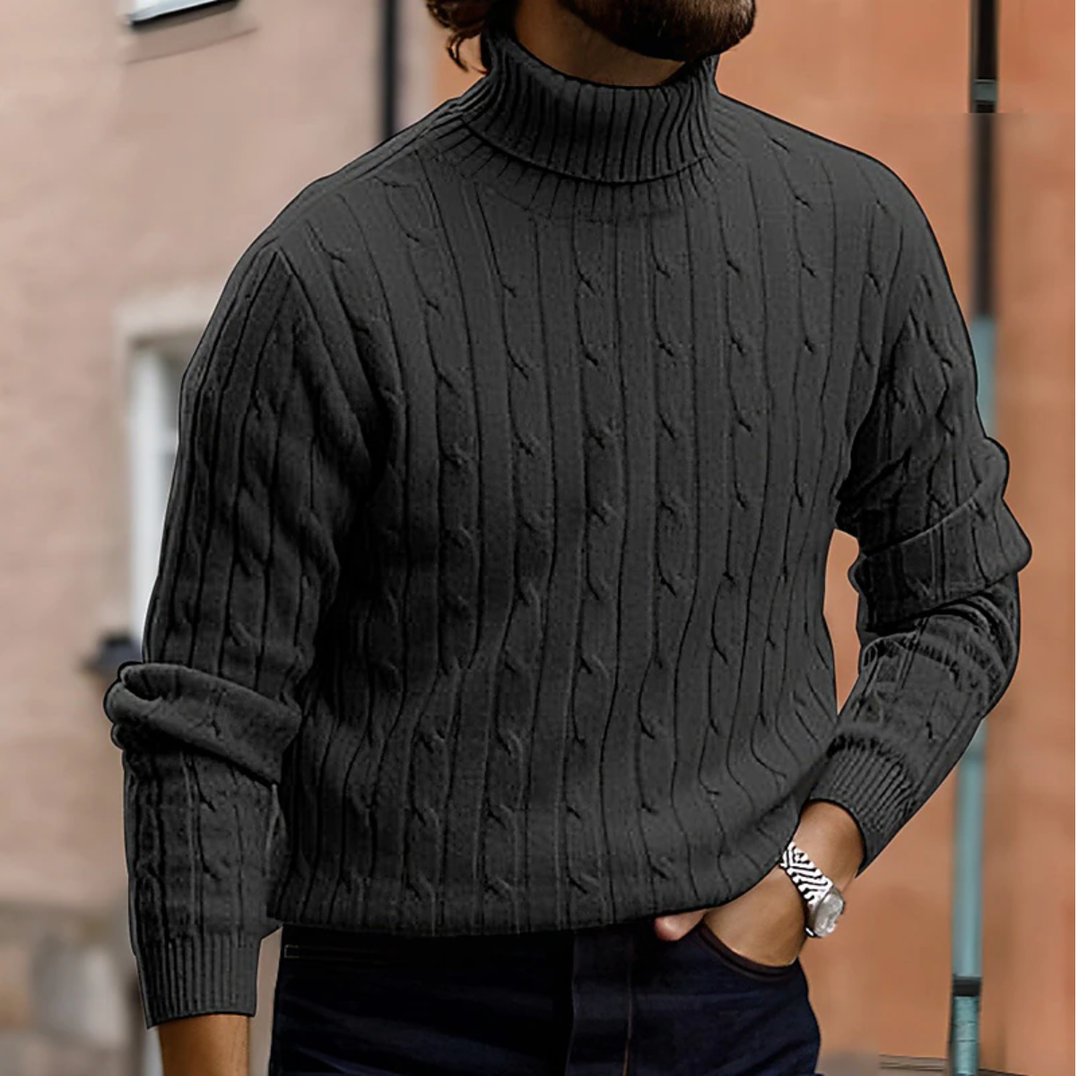 Torino Luxe Knit Turtleneck - Elegante Heren Coltrui | Mokum Alef