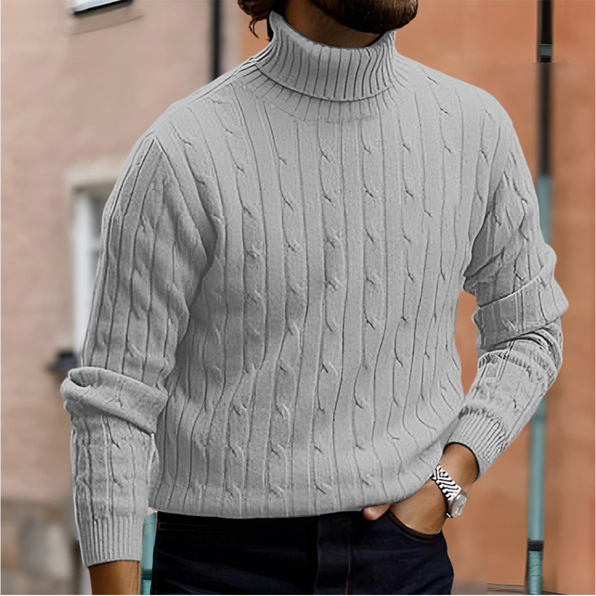 Torino Luxe Knit Turtleneck - Elegante Heren Coltrui | Mokum Alef