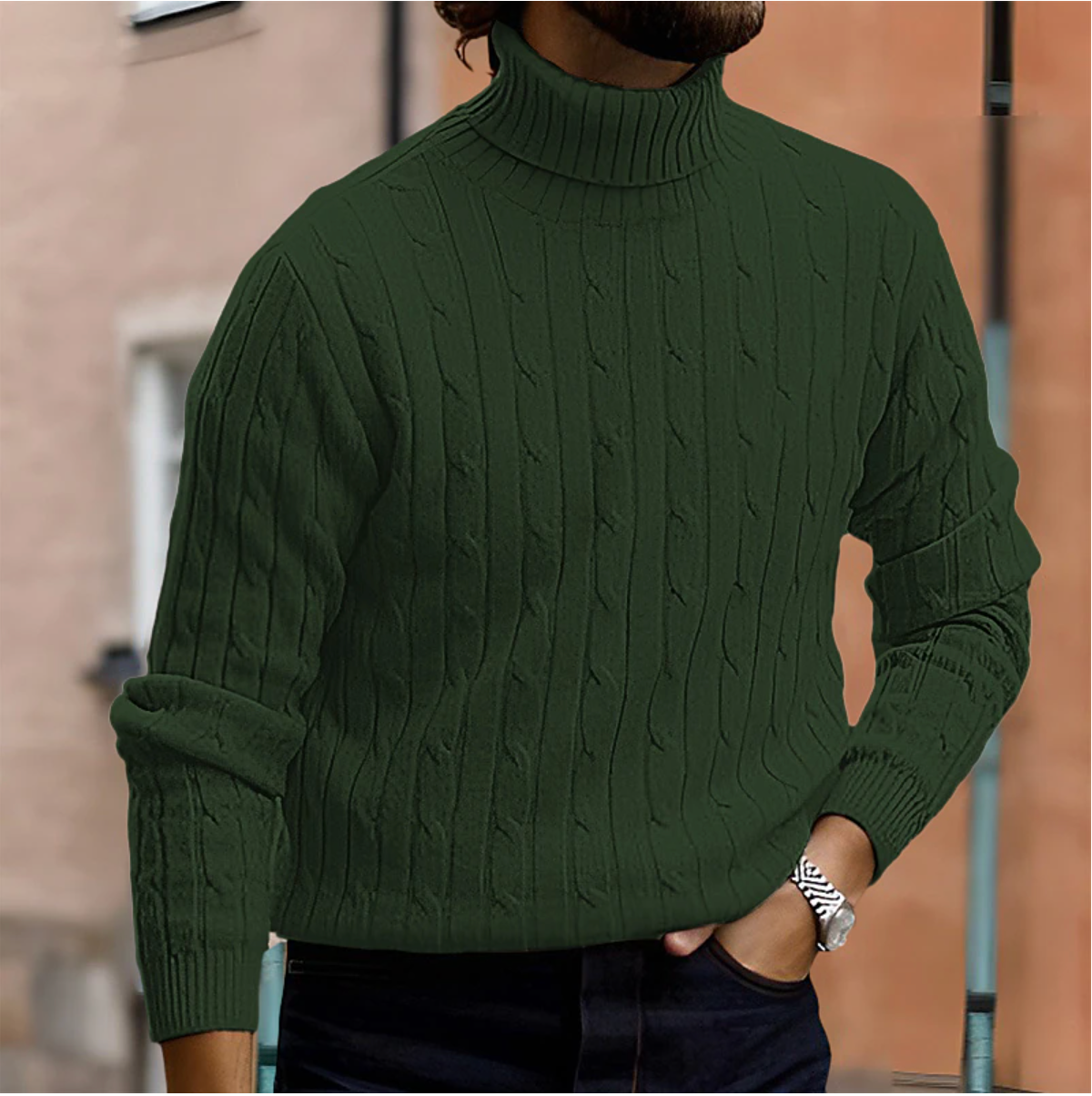 Torino Luxe Knit Turtleneck - Elegante Heren Coltrui | Mokum Alef