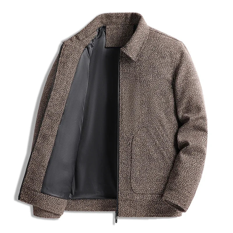 dario wool collared jacket relaxed fit heren – mokum amsterdam™