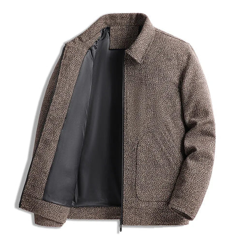 dario wool collared jacket relaxed fit heren – mokum amsterdam™