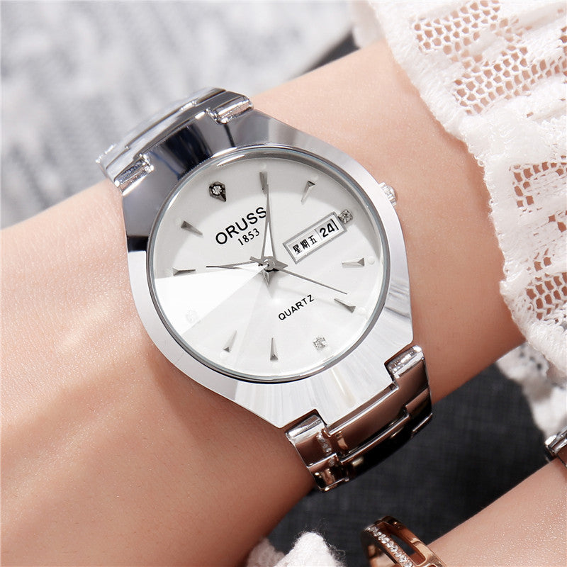 Oruss Rosegold Classic – Quartz Herenhorloge met Dubbele Kalender