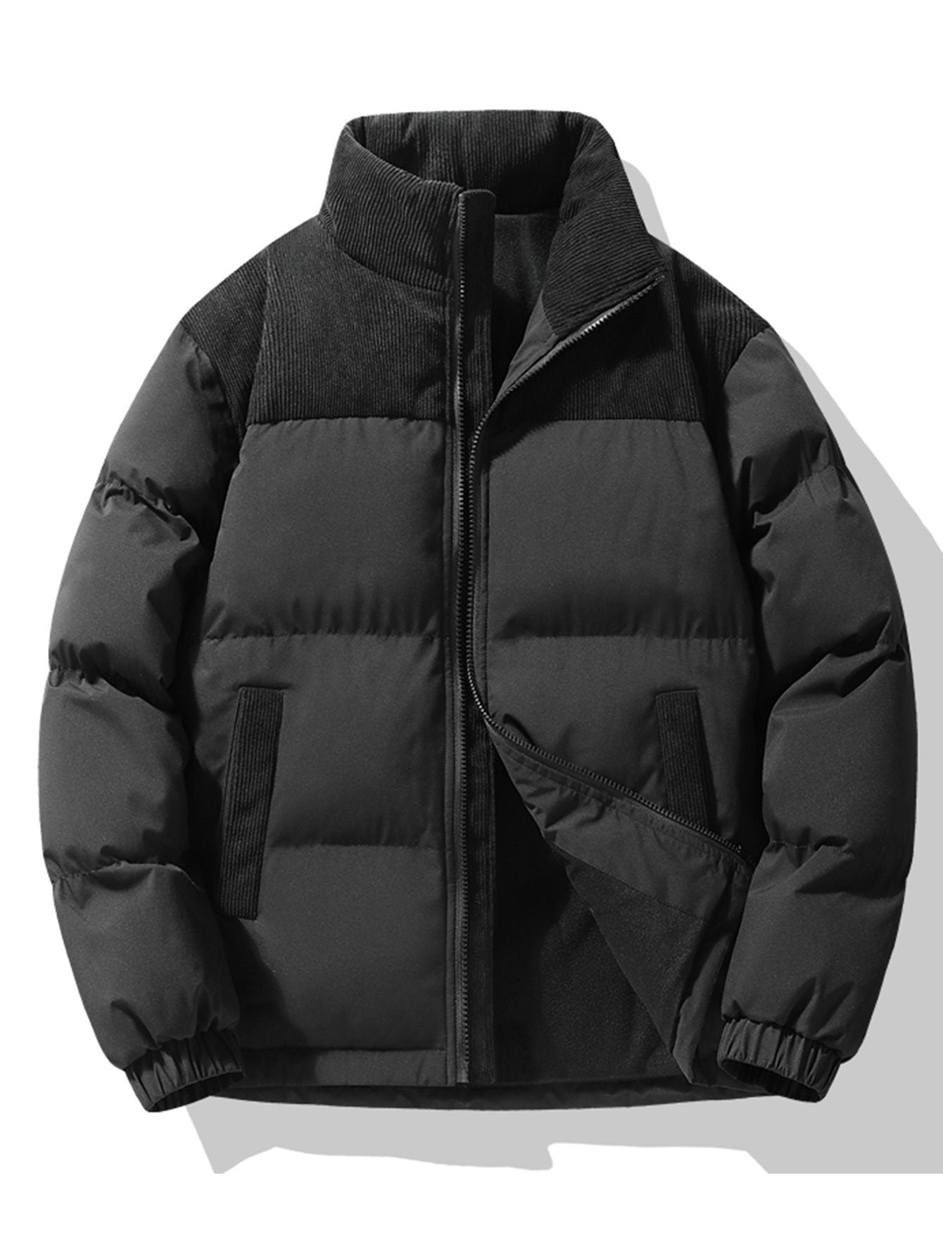 Orfeo Corduroy Patchwork Heren Puffer - Hip-Length | Mokum Alef