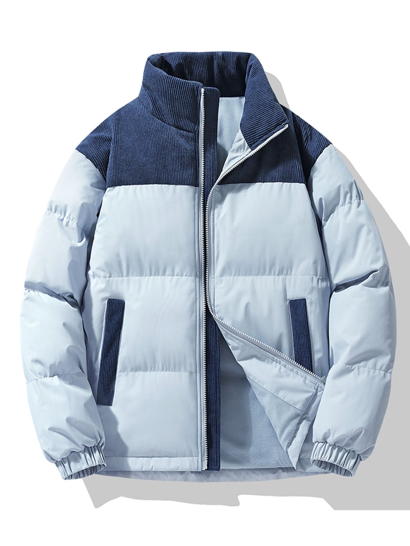 Orfeo Corduroy Patchwork Heren Puffer - Hip-Length | Mokum Alef