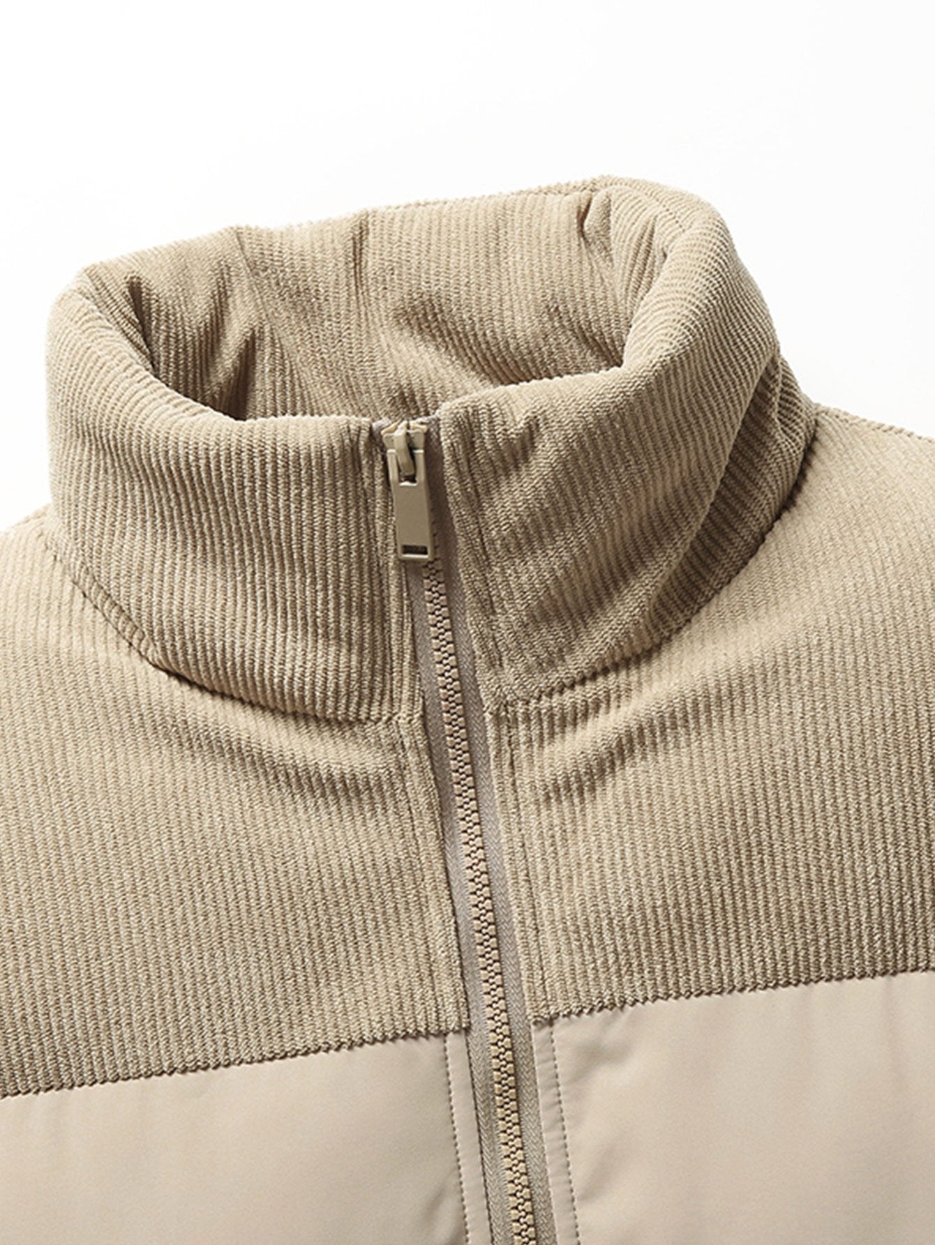 Orfeo Corduroy Patchwork Heren Puffer - Hip-Length | Mokum Alef