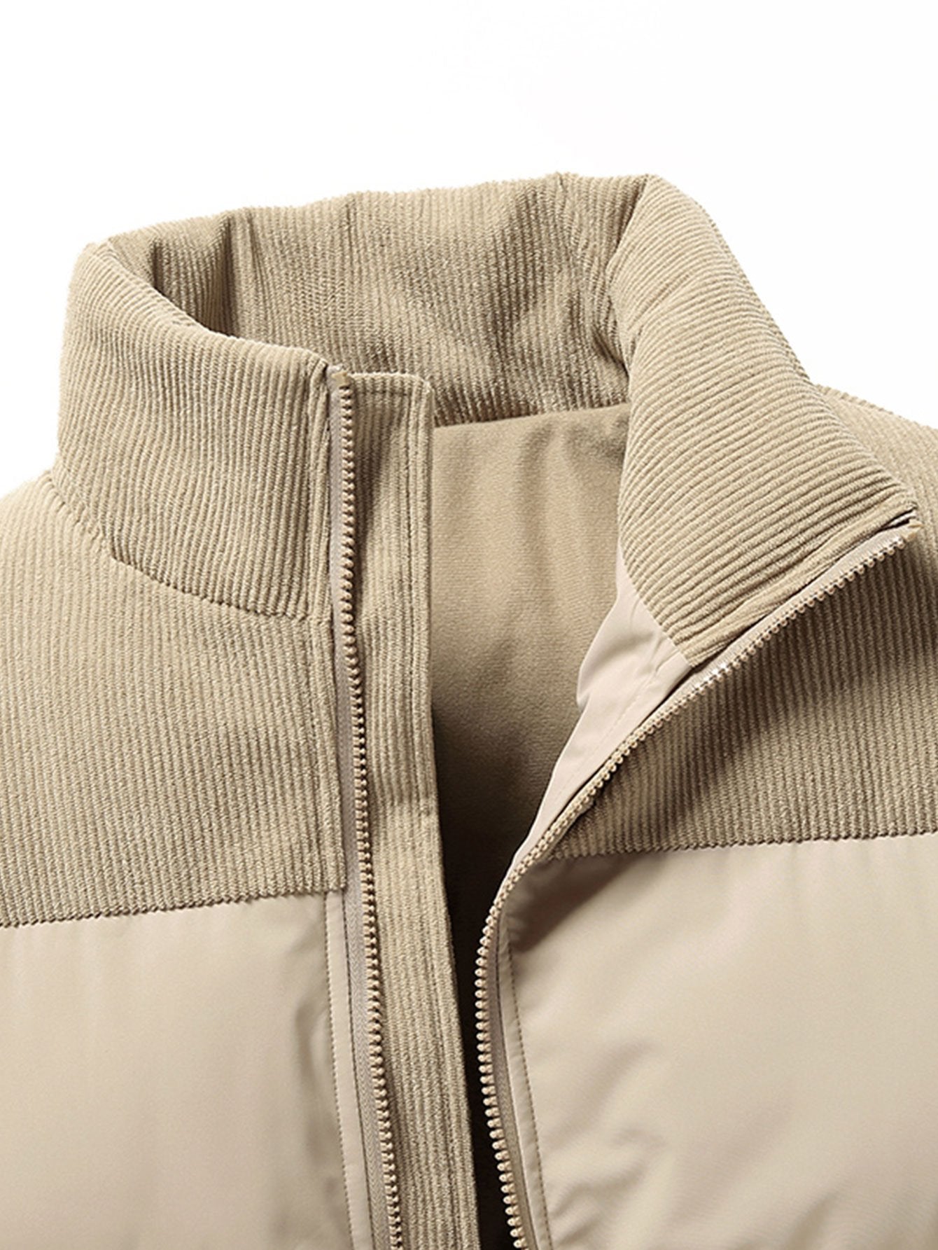 Orfeo Corduroy Patchwork Heren Puffer - Hip-Length | Mokum Alef