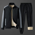 Comfortabele zwarte heren loungeset met overshirt en broek in relaxed fit van Mokum Alef