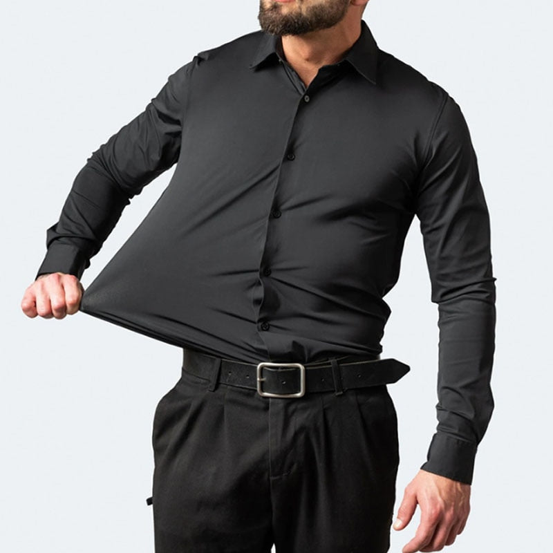 MetroFlex Heren Overhemd – Elastisch & Comfortabel Overhemd met Moderne Pasvorm