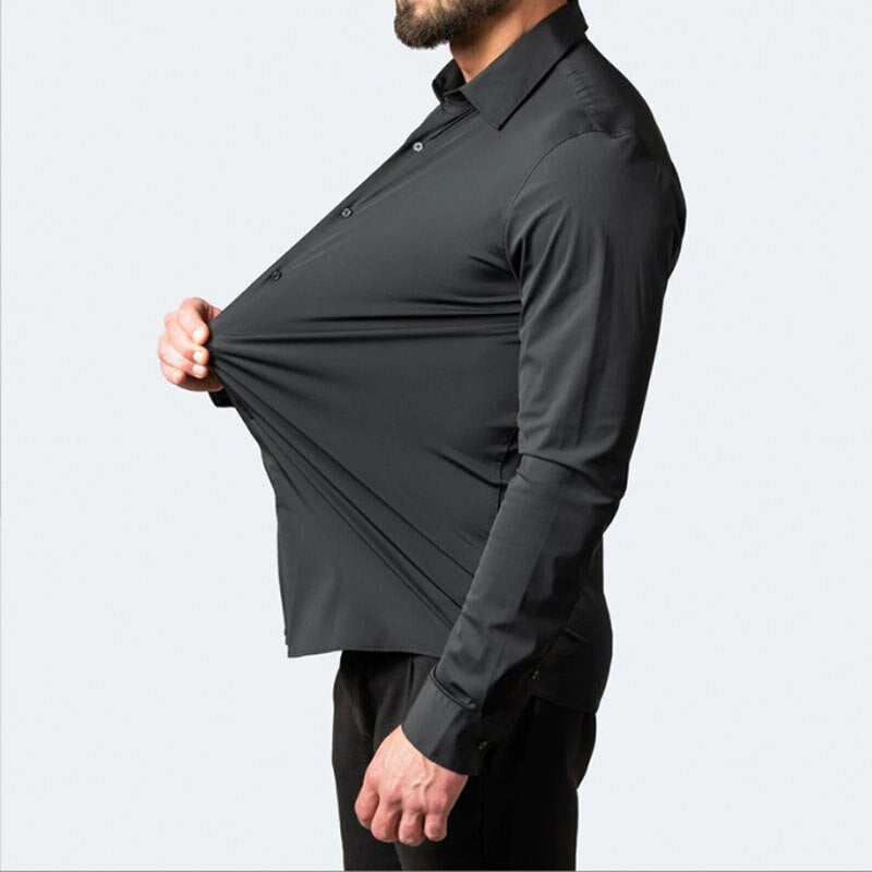 MetroFlex Heren Overhemd – Elastisch & Comfortabel Overhemd met Moderne Pasvorm