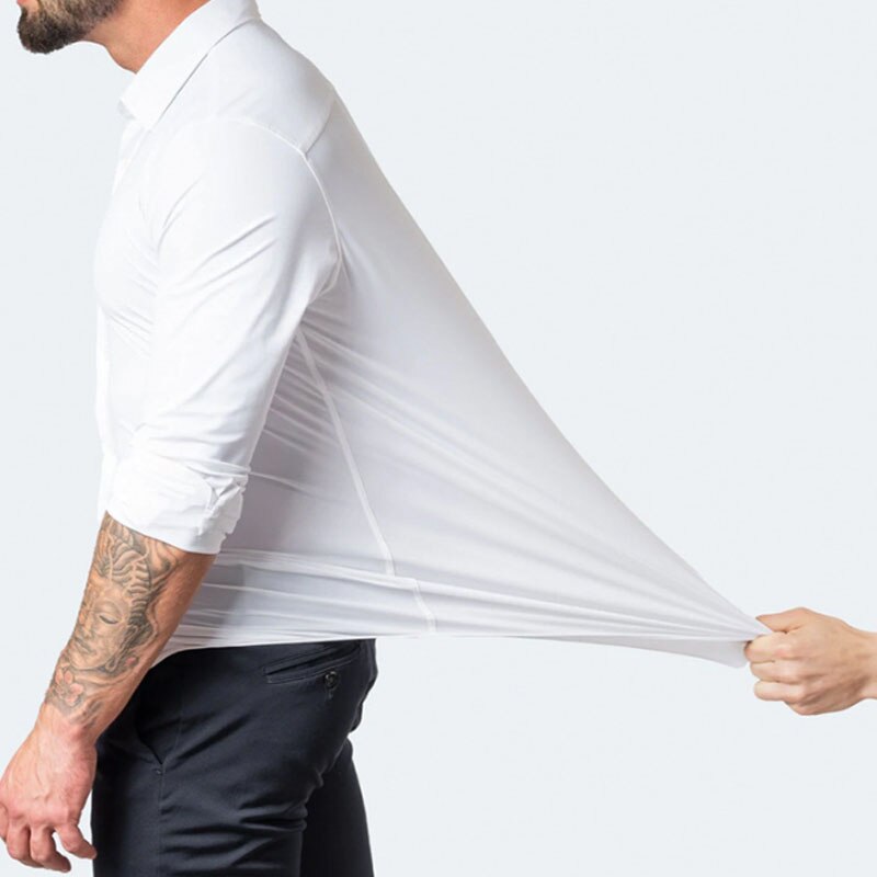 MetroFlex Heren Overhemd – Elastisch & Comfortabel Overhemd met Moderne Pasvorm