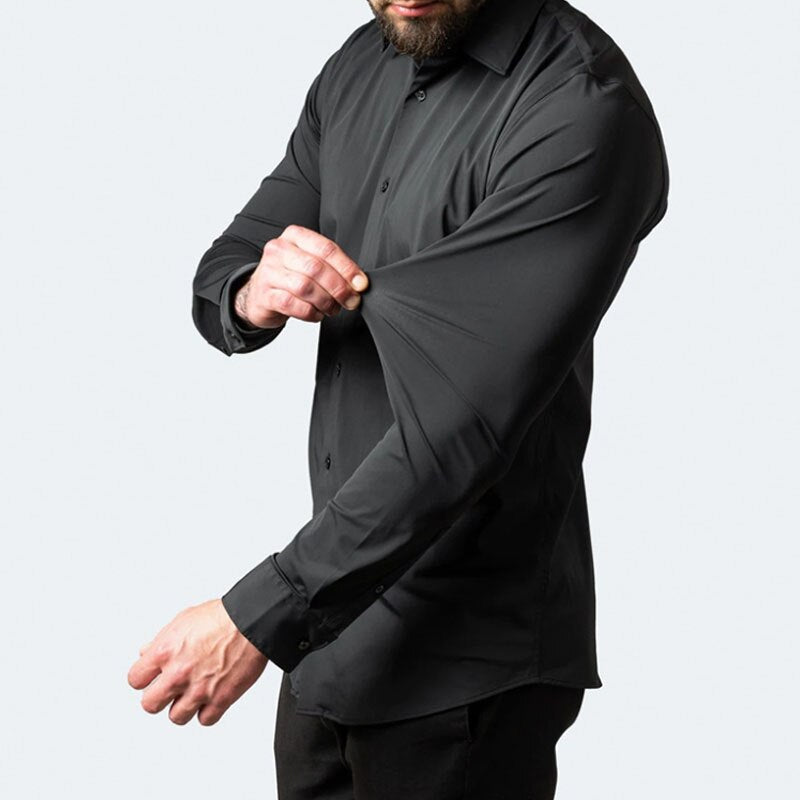 MetroFlex Heren Overhemd – Elastisch & Comfortabel Overhemd met Moderne Pasvorm