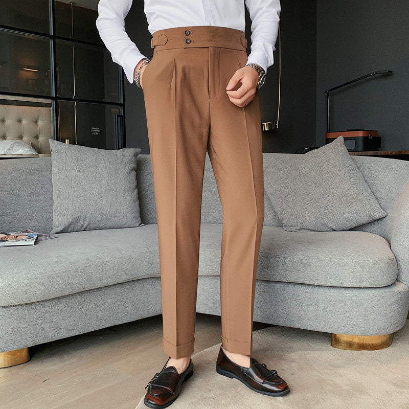 Comfortabele slim fit heren pantalon met moderne pasvorm en stijlvolle uitstraling van Mokum Alef